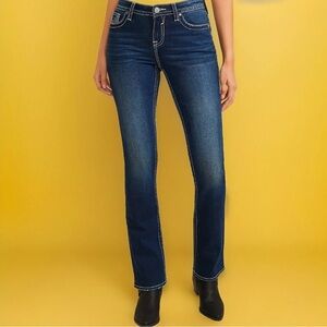 Stylish Dark Wash Denim Jeans